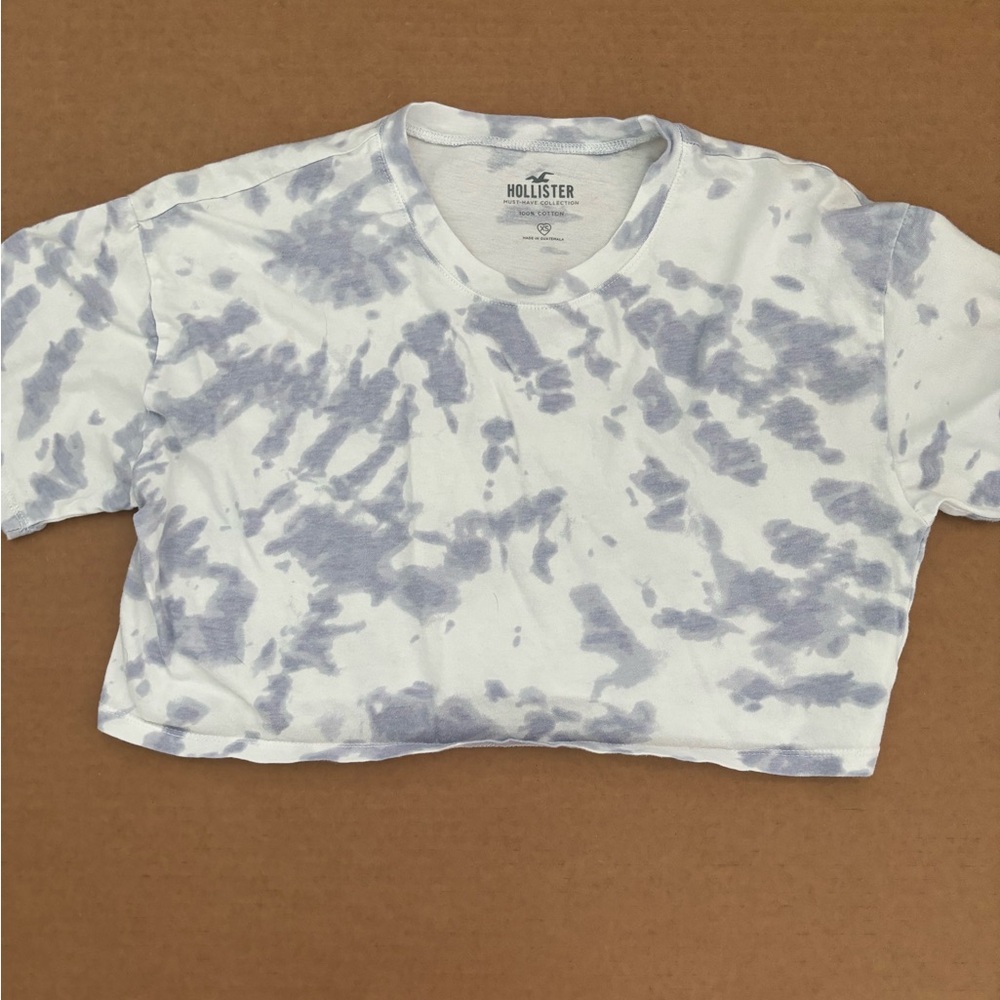 Tie dye cropped tee